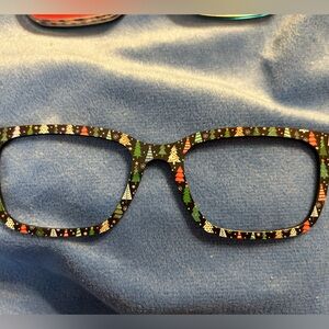 Festive Tree Patterned Glasses Topper